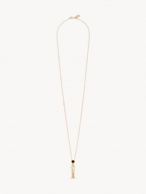 Chloe Alphabet With Pendant Ketten Gold | CHE-SR14347