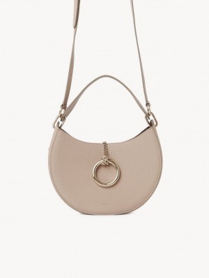 Chloe Arlène Small Hobo Crossbody Taschen Beige | CHE-SR13575