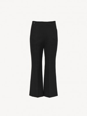 Chloe Cropped Sailor Anzüge Schwarz | CHE-SR14044