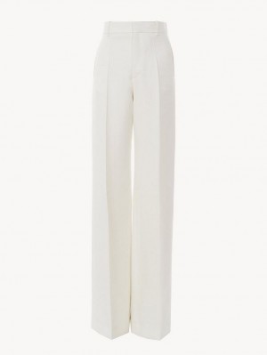 Chloe Flared Hose Weiß | CHE-SR14003