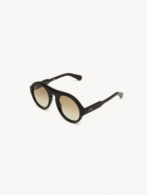 Chloe Gayia Sonnenbrille Schwarz | CHE-SR14572