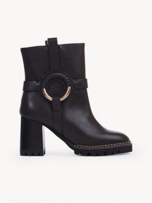 Chloe Hana Hohe Stiefel Schwarz | CHE-SR14892