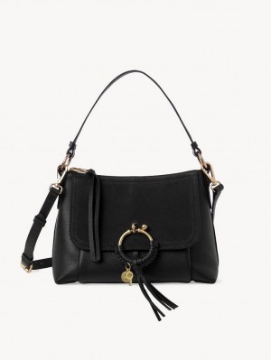 Chloe Joan Small Schultertaschen Schwarz | CHE-SR14649