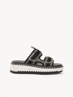 Chloe Lilli Sportliche Mule Schwarz | CHE-SR14159