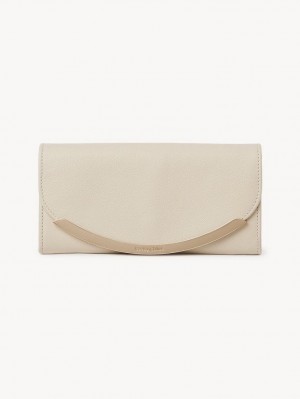 Chloe Lizzie Große Geldbörse Beige | CHE-SR14917