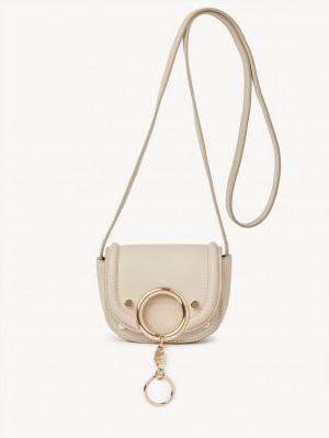 Chloe Mara Micro Schultertaschen Beige | CHE-SR14607