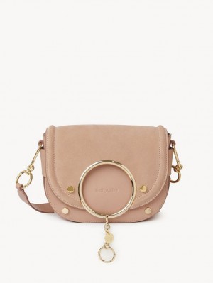 Chloe Mara Schultertaschen Kaffee Rosa | CHE-SR14620