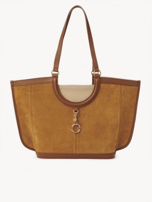 Chloe Mara Shopper Schultertaschen Braun | CHE-SR14592