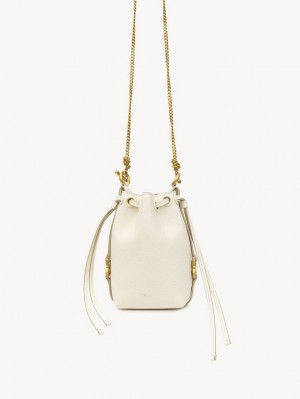 Chloe Marcie Bucket Mini Taschen Weiß | CHE-SR13717