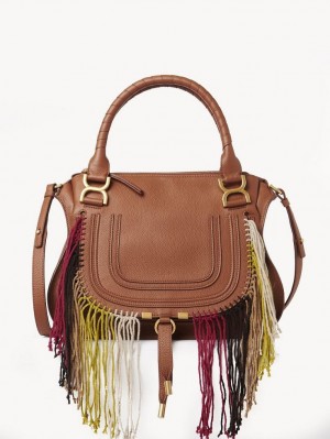 Chloe Marcie Double Carry Crossbody Taschen Braun | CHE-SR13472