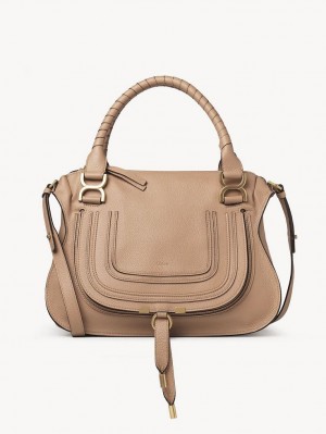 Chloe Marcie Double Carry Crossbody Taschen Hellbraun | CHE-SR13553