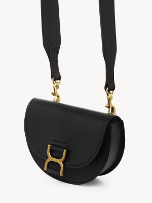 Chloe Marcie Flap Mini Taschen Schwarz | CHE-SR13710