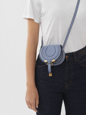 Chloe Marcie Nano Crossbody Taschen Tiefesblau | CHE-SR13516