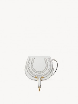 Chloe Marcie Small Crossbody Taschen Weiß | CHE-SR13502