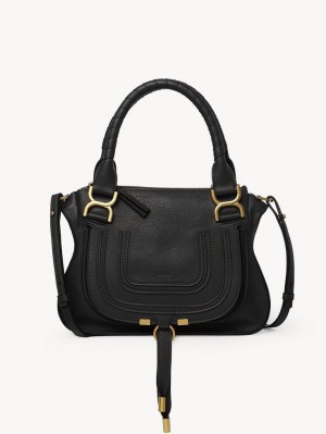 Chloe Marcie Small Double Carry Crossbody Taschen Schwarz | CHE-SR13543