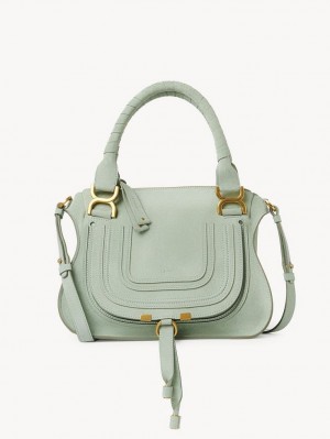 Chloe Marcie Small Double Carry Crossbody Taschen Grün | CHE-SR13601