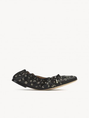 Chloe Oracia Ballet Flat Schwarz | CHE-SR14267