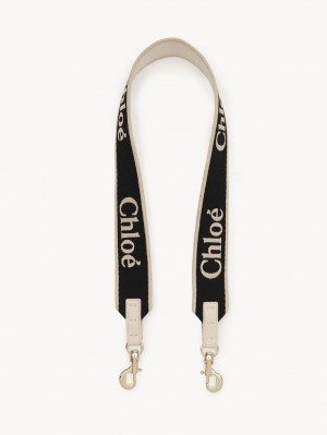 Chloe Riemen Strap Schwarz Beige | CHE-SR13764