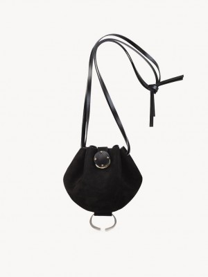 Chloe Round Unterarmtasche Schwarz | CHE-SR13744