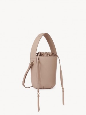 Chloe Sense Bucket Schultertaschen Beige | CHE-SR13419