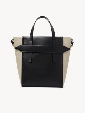 Chloe Sense Medium Schultertaschen Schwarz | CHE-SR13423