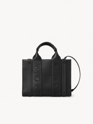 Chloe Small Woody Crossbody Taschen Schwarz | CHE-SR13536