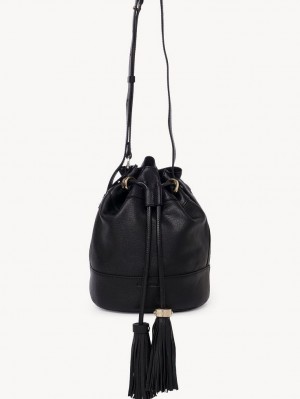 Chloe Vicki Bucket Schultertaschen Schwarz | CHE-SR14637