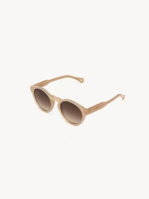 Chloe Xena Sonnenbrille Beige | CHE-SR14514