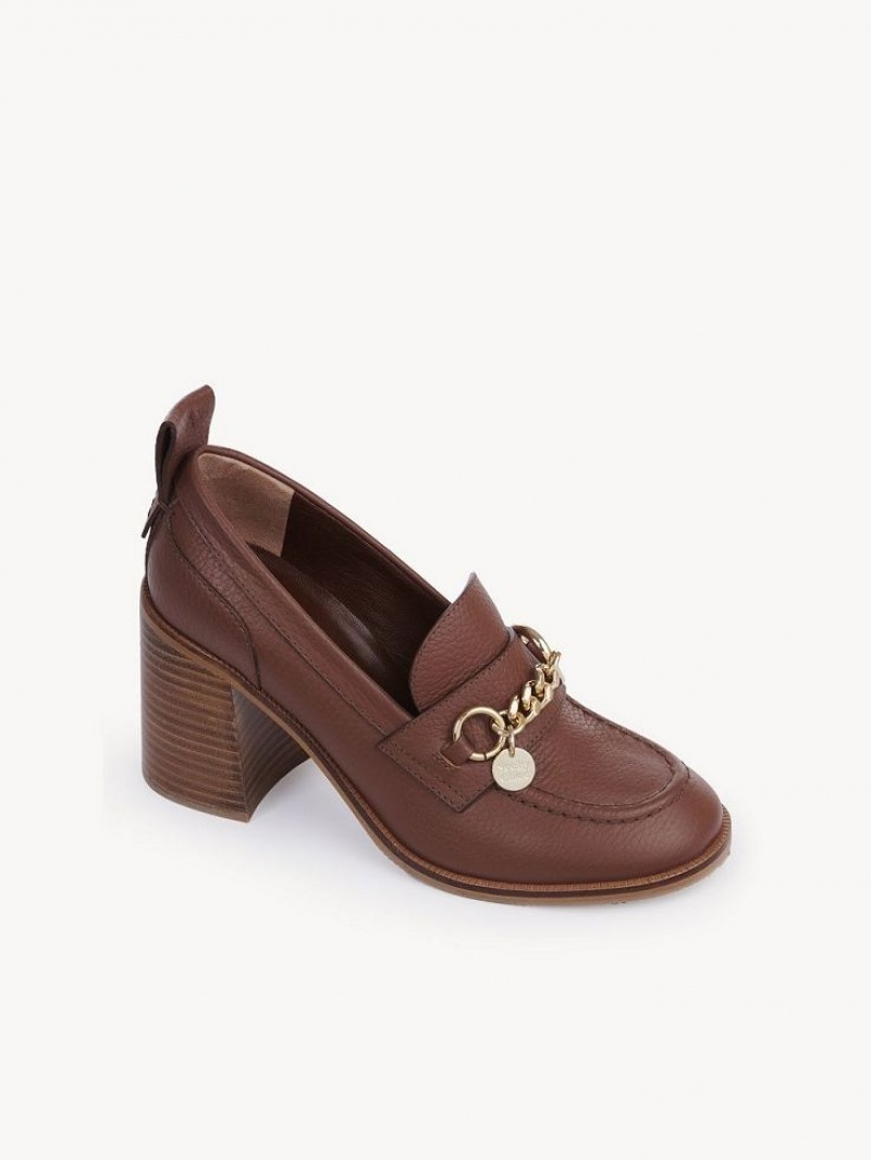 Chloe Aryel Penny Flache Schuhe Braun | CHE-SR14796