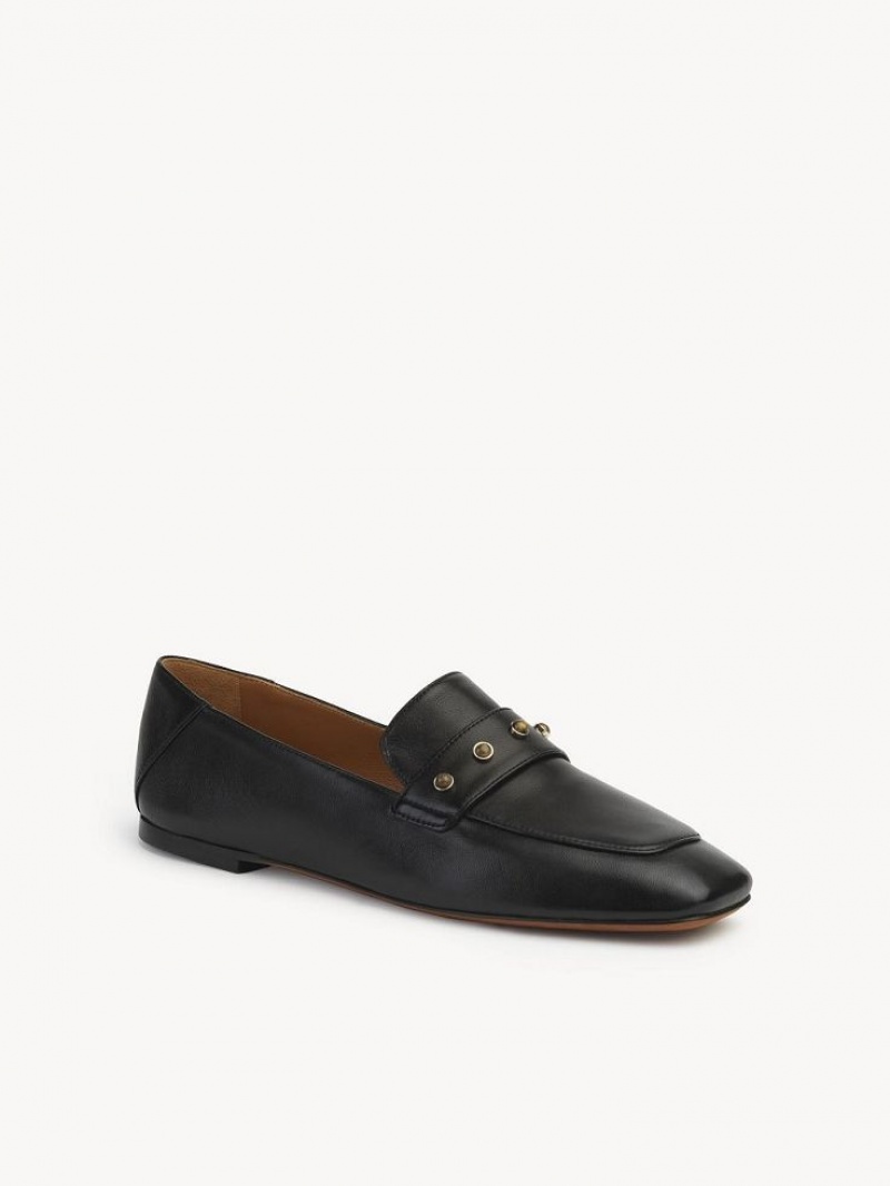 Chloe Aurna Low-heel Loafer Schwarz | CHE-SR14246