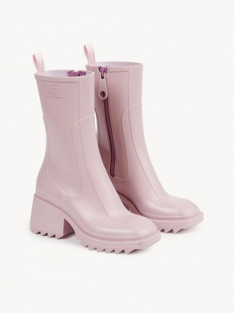 Chloe Betty Rain Stiefel Lila | CHE-SR14196