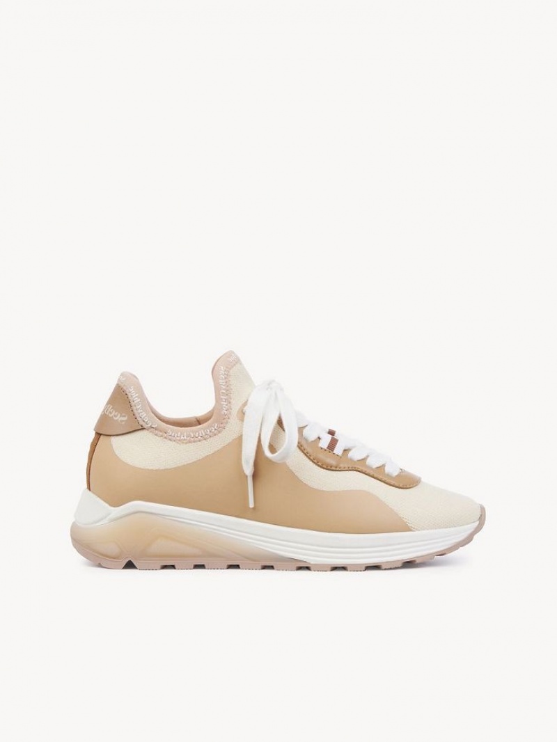 Chloe Brett Sneakers Beige | CHE-SR14855