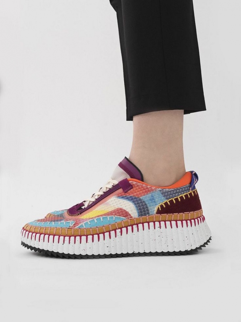 Chloe Caroline Denervaud For Nama Sneakers Mehrfarbig Rot | CHE-SR14194