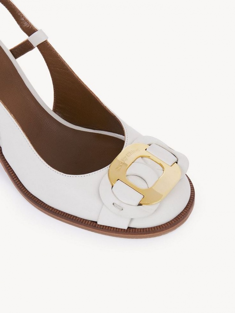 Chloe Chany Sandalen Weiß | CHE-SR14798