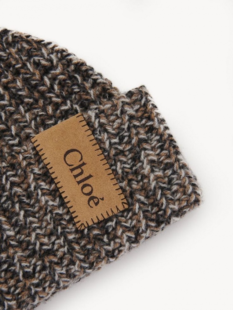 Chloe Chunky Gestrickt Beanie Hüte Weiß | CHE-SR14485