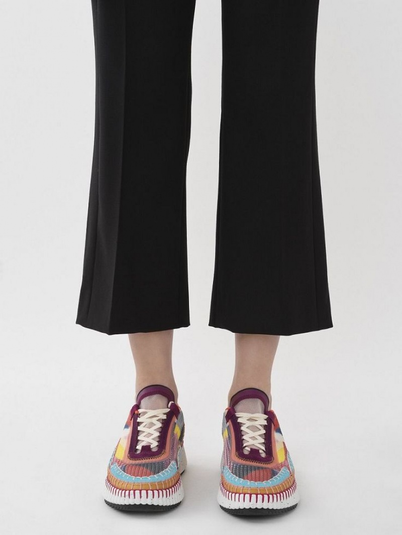 Chloe Cropped Sailor Hose Schwarz | CHE-SR13994