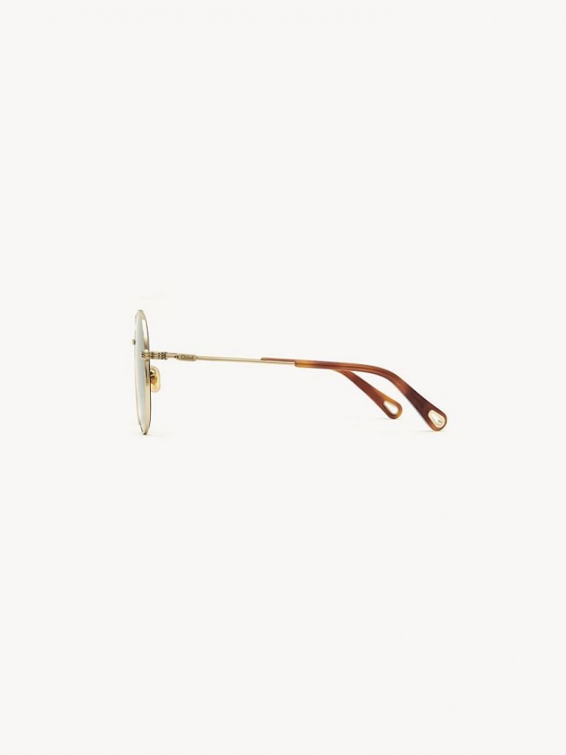 Chloe Faith Sonnenbrille Gold Grau | CHE-SR14510