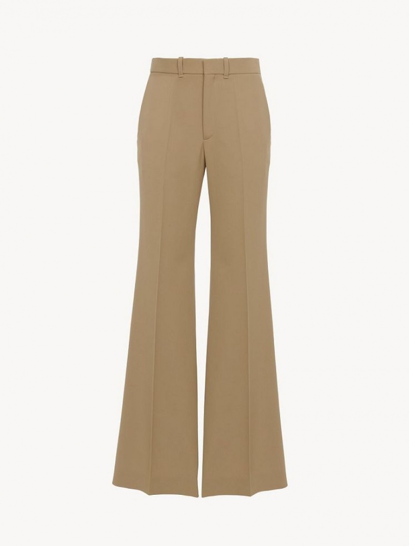 Chloe Flared Hose Beige | CHE-SR14024