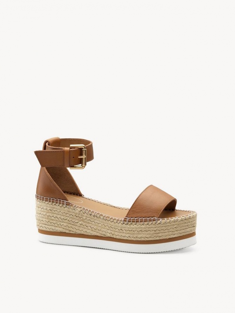 Chloe Glyn Espadrilles Sandalen Braun | CHE-SR14806