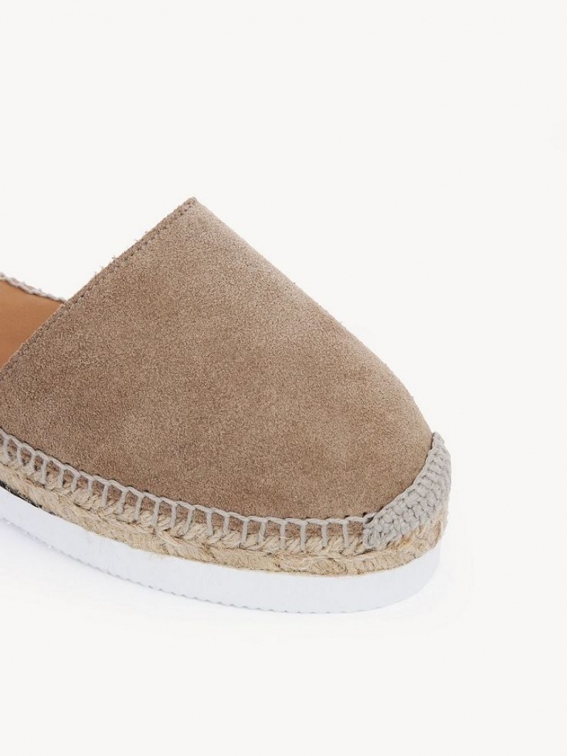 Chloe Glyn Espadrilles Sandalen Khaki | CHE-SR14803