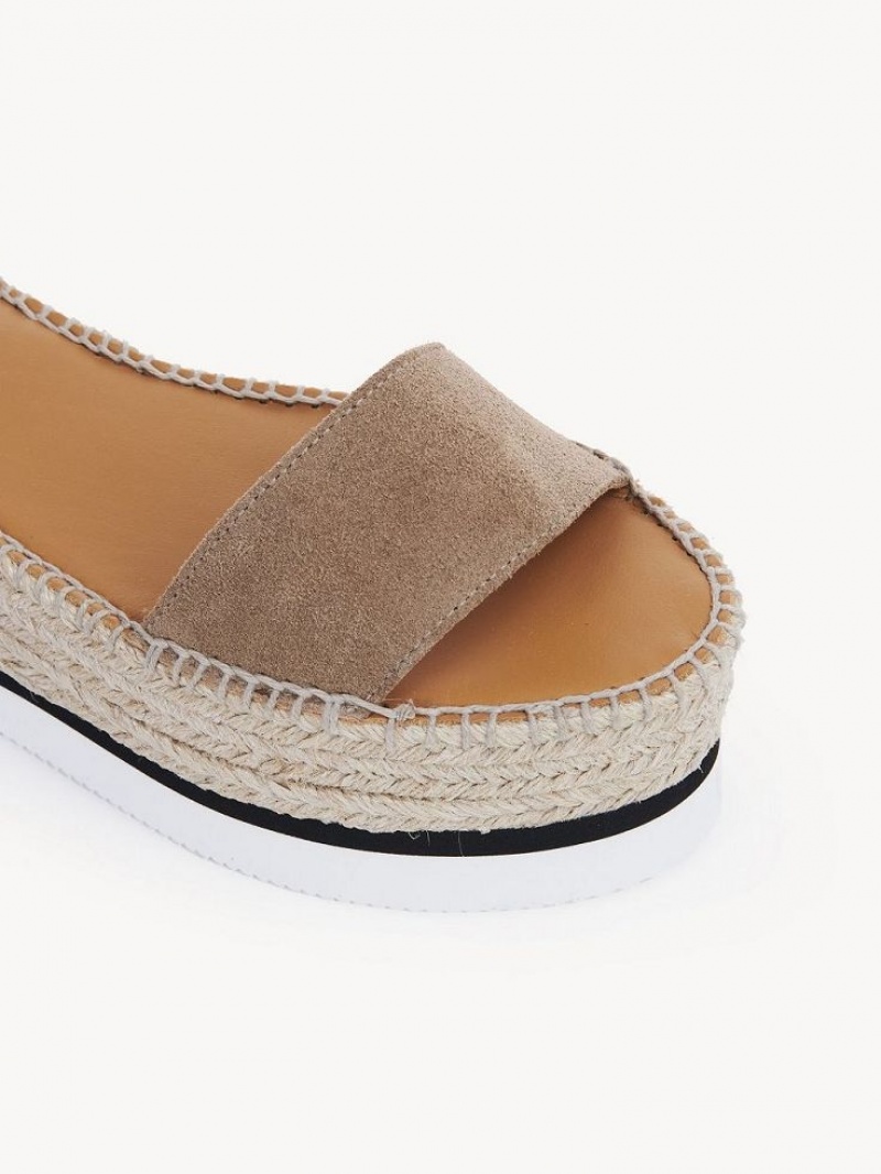 Chloe Glyn Espadrilles Sandalen Khaki | CHE-SR14814