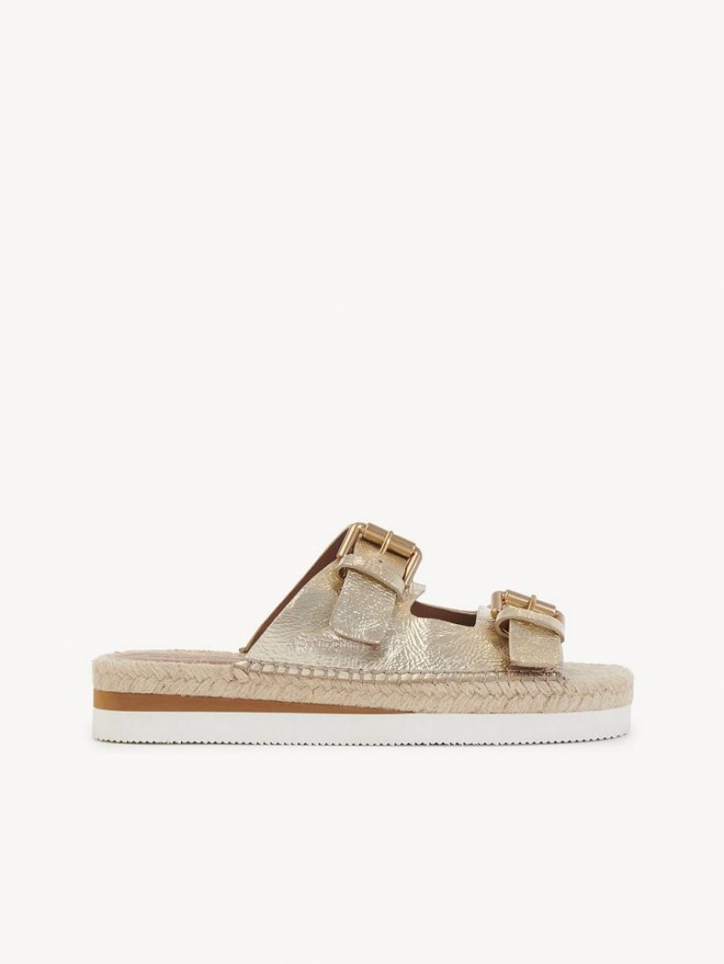 Chloe Glyn Plattform Espadrilles Sandalen Scarlatto | CHE-SR14831