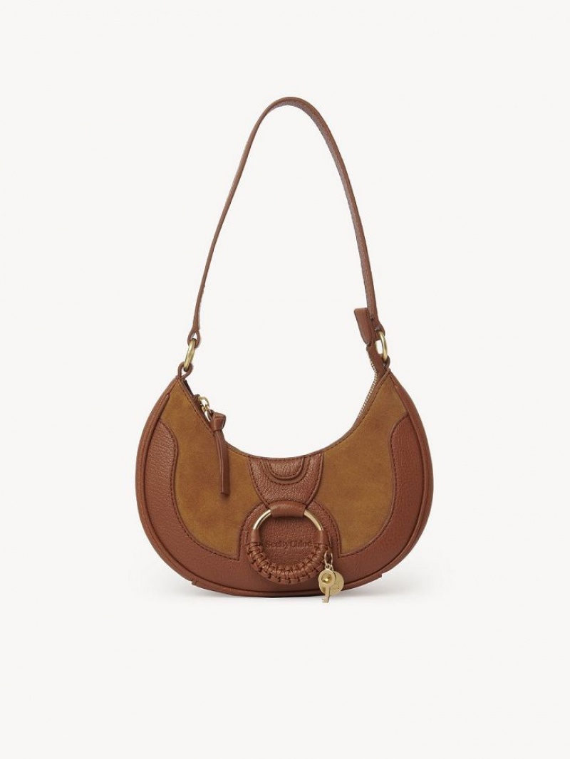 Chloe Hana Half Moon Schultertaschen Braun | CHE-SR14659