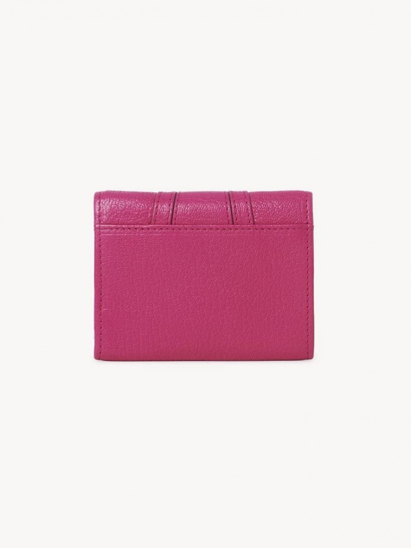 Chloe Hana Tri Fold Kleine Geldbörse Rosa | CHE-SR14895