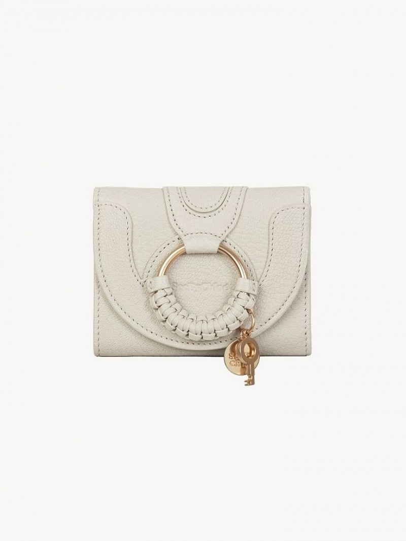 Chloe Hana Trifold Kleine Geldbörse Beige | CHE-SR14907