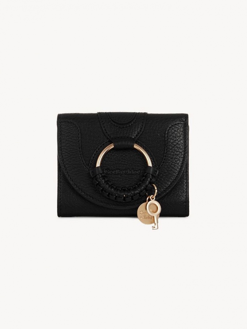 Chloe Hana Trifold Kleine Geldbörse Schwarz | CHE-SR14900