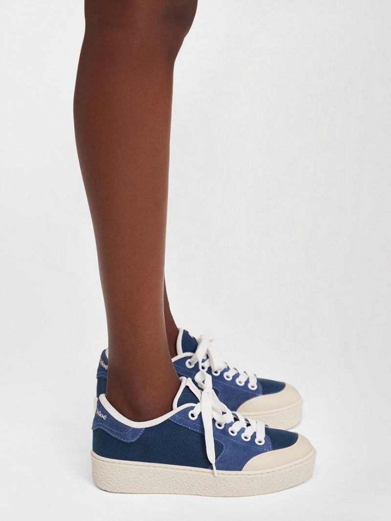 Chloe Hella Sneakers Tiefesblau | CHE-SR14851