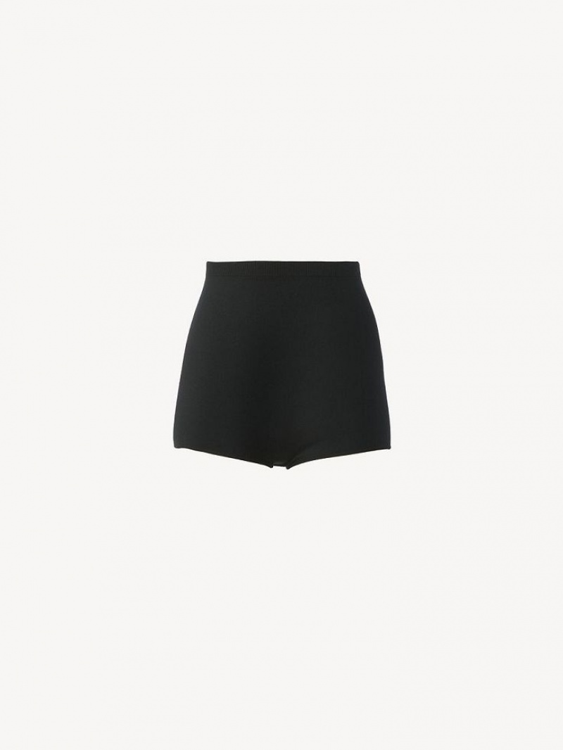 Chloe High-waisted Mini Kurze Hose Schwarz | CHE-SR14007