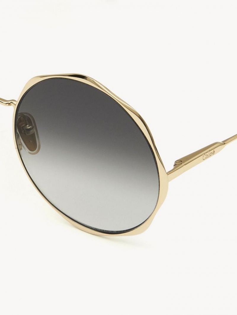 Chloe Honoré Sonnenbrille Gold Grau | CHE-SR14509