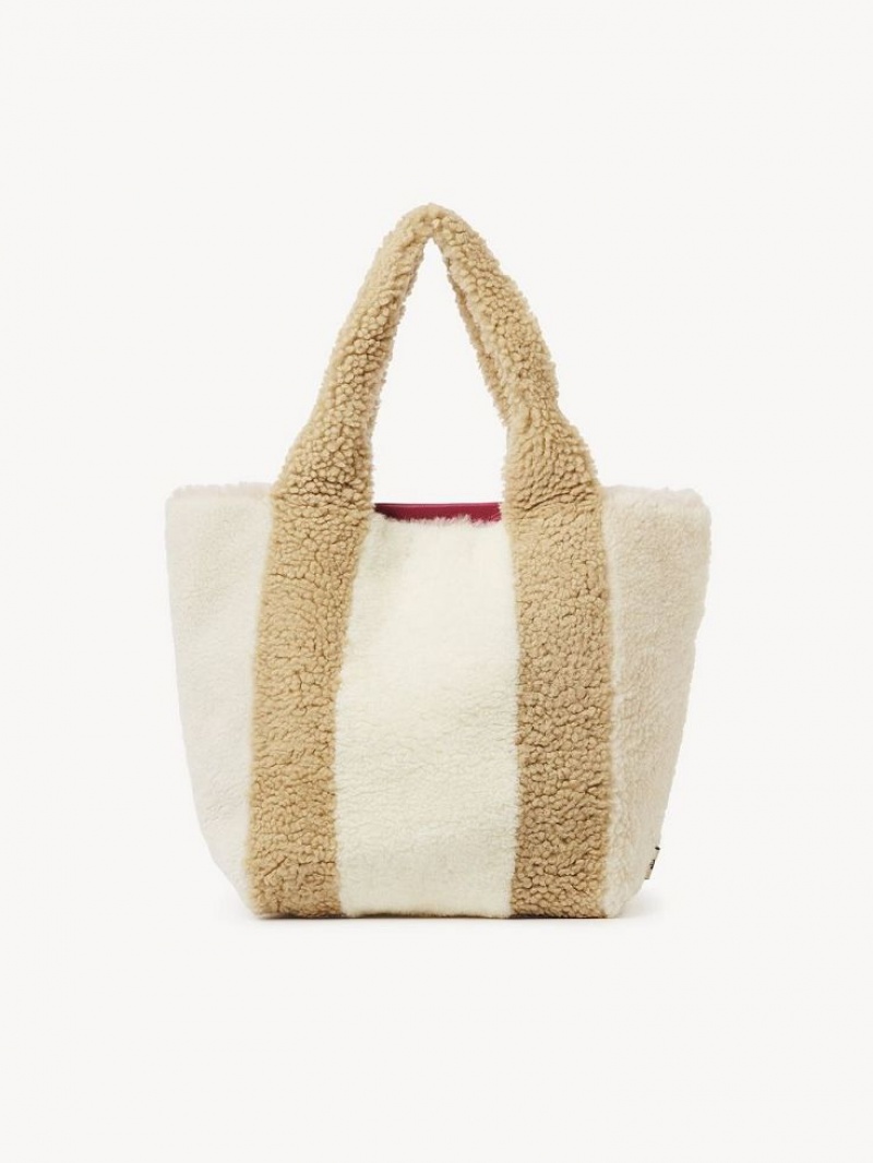 Chloe Huggy Schultertaschen Beige | CHE-SR14591